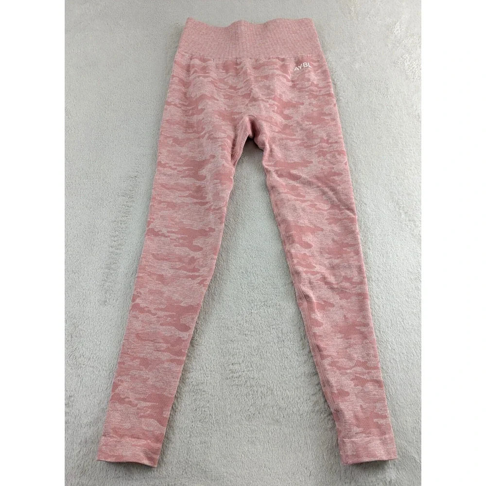 AYBL Pink Camo Seamless High-Waist Leggings - Picture 1 of 5